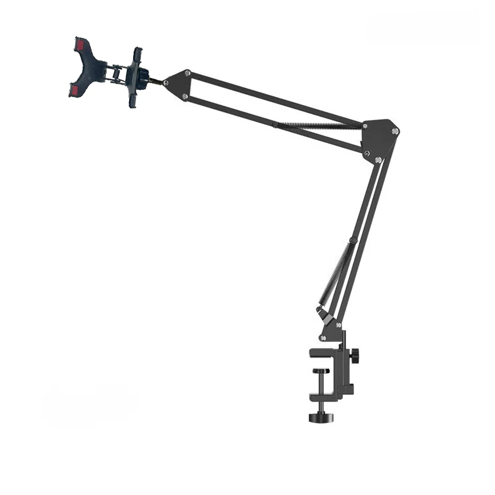 Xb07 Mobile Phone Shooting Metal Stand 360 ° Rotating Long Arm 10kg Load-Bearing Universal Stand for Desktop and Bedside Live Streaming Shooting