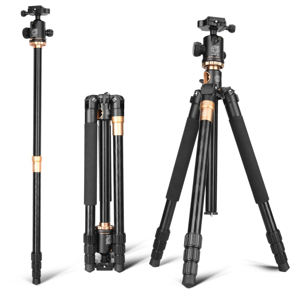 Q999H New Professional Aluminum Portable Travel Video Camera Tripod and Head SLR Digital SLR Camera - Image 2