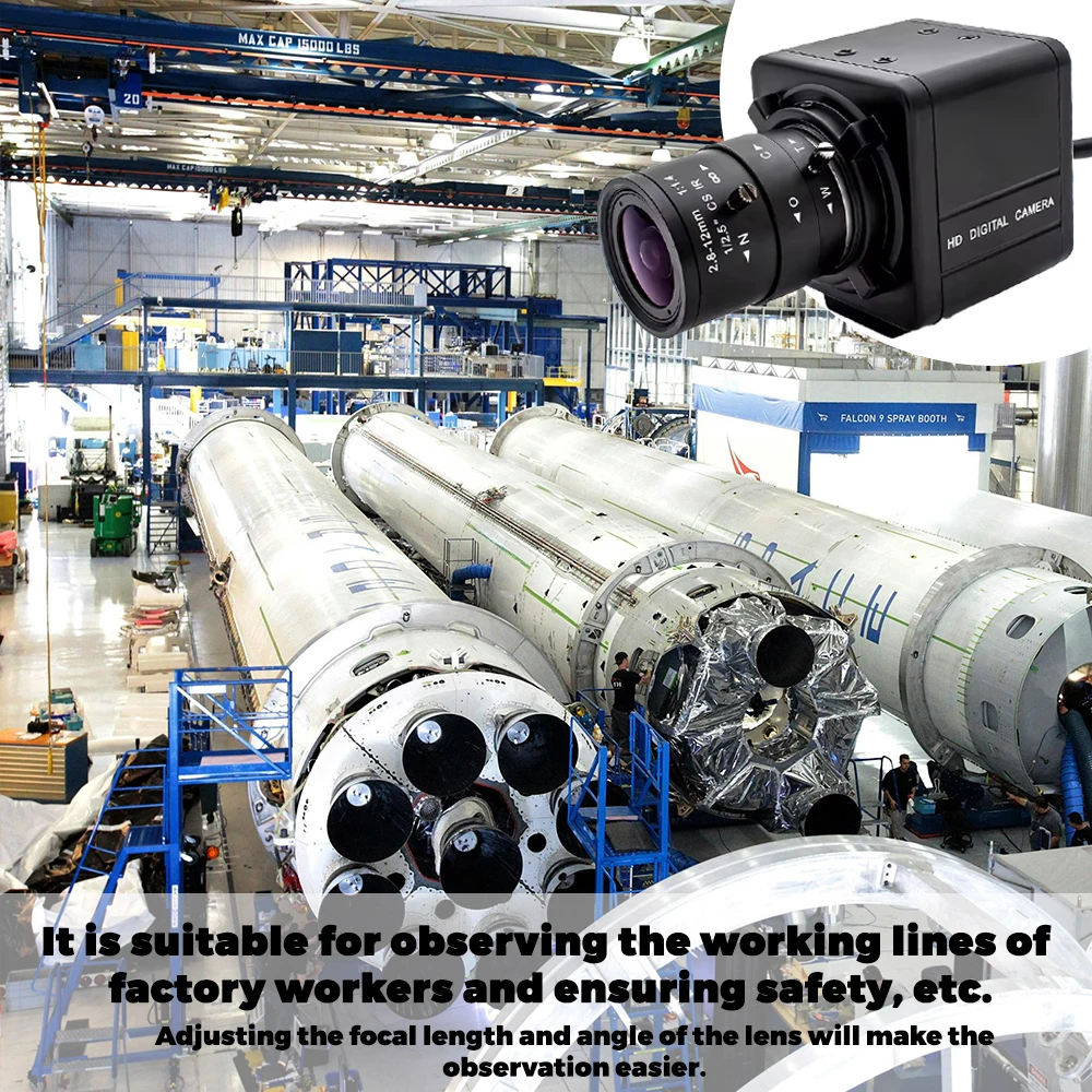 WGWK 4K CMOS POE Digital Live Stream Camera 3/4/5/8MP HD Security Protection Webcam Industrial 2.1/5-100mm Manual Varifocal Lens - Image 2