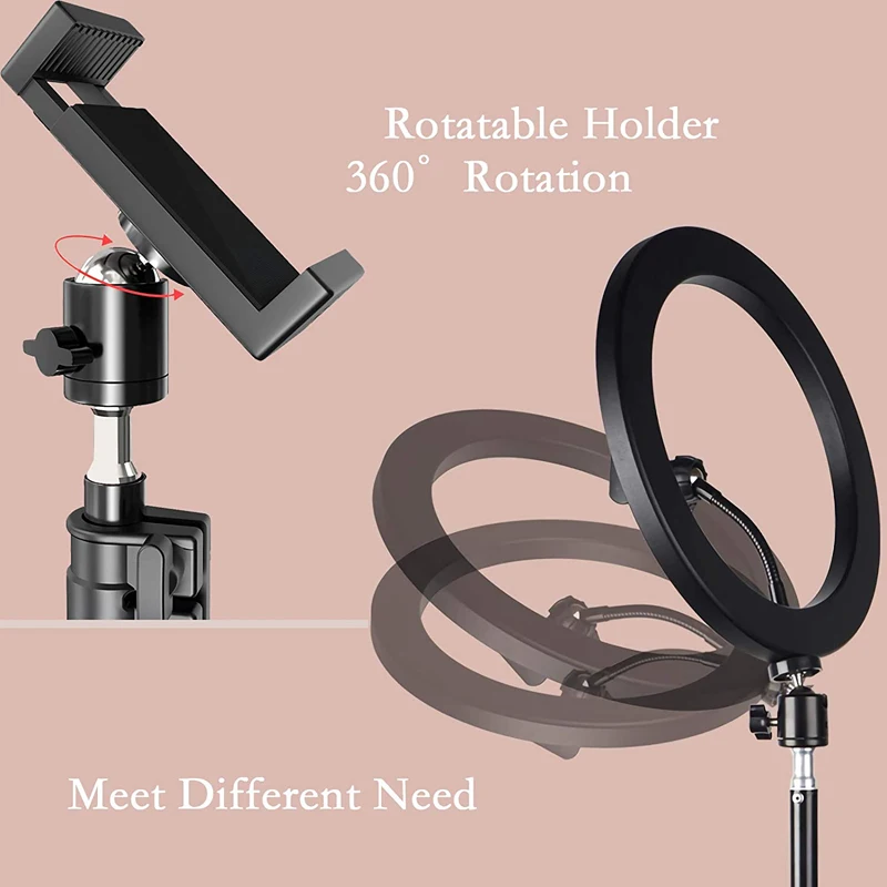 Selfie Video Light Selfie LED Ring Light Dimmable Round Ring Fill Lamp With Stand Tripods For Phone Video Live Camera Lighting - Image 3